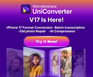 Wondershare UniConverter V17 — iPhone 17 Format Conversion, Batch Transcription, AI Compression